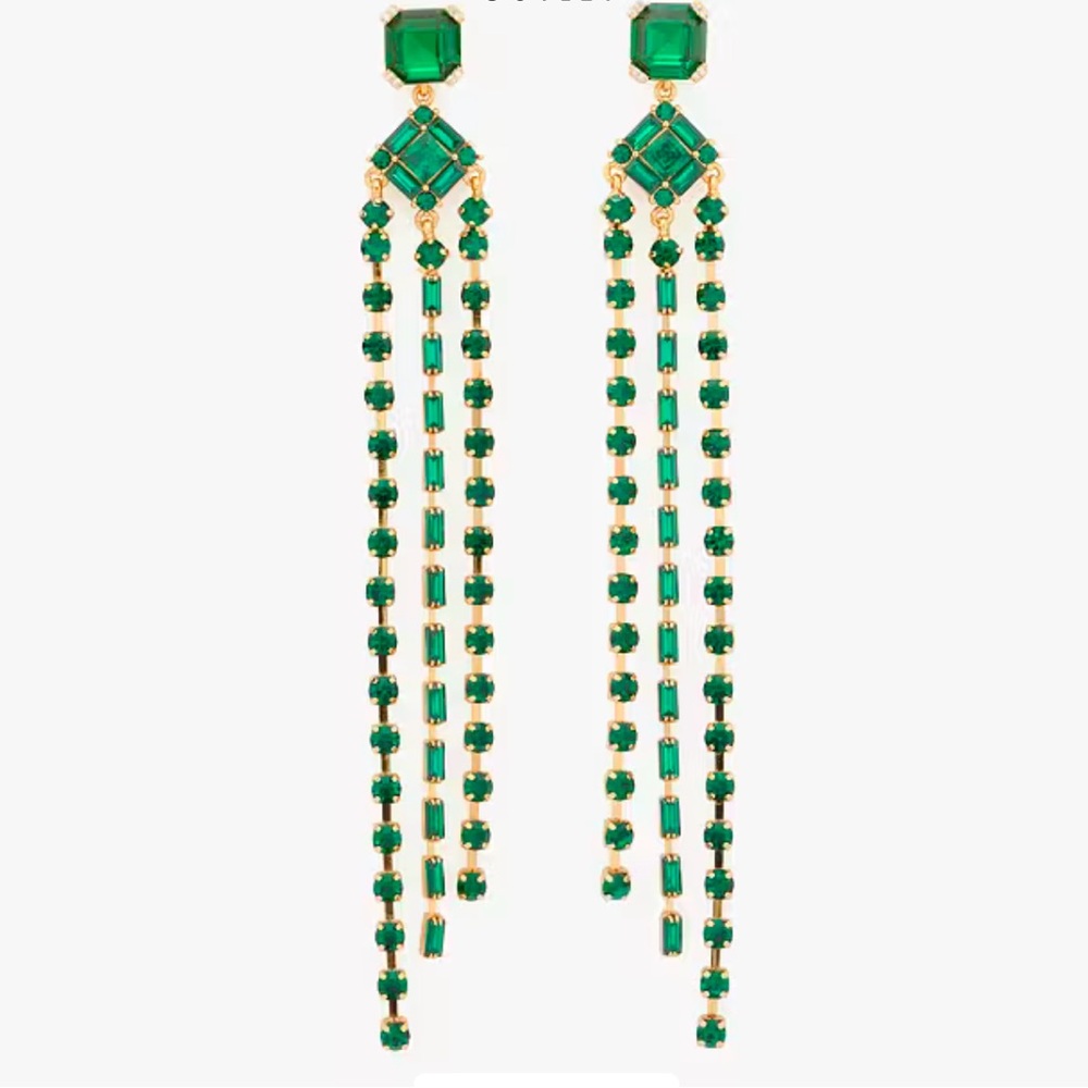 New Kate Spade Shimmy Fringe Earrings - Picture 1 of 8